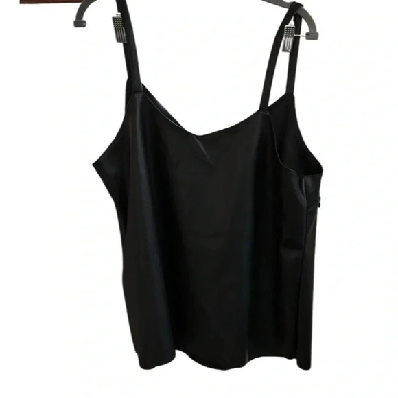 Universal Standard Fatima Black Faux Leather Camisole Size M 18/20 - Picture 4 of 5